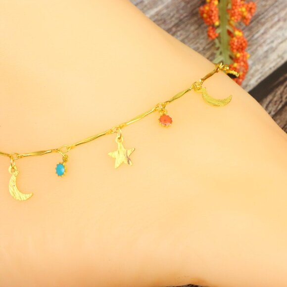 "Elegant Handmade Anklet – Delicate Jewelry for Women, MAR091580 - Picture 4 of 10